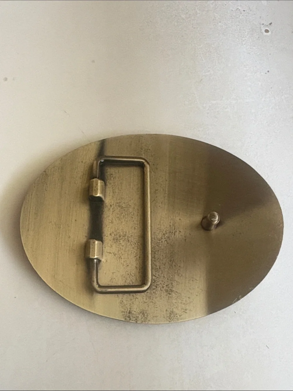 2nd Battalion 218th Field Artillery Belt Buckle - Brass with Red Accents